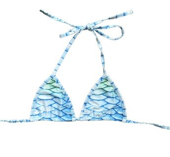Serena zilveren Zeemeerminstaart met Monovin, Zwembril en Bikini top X